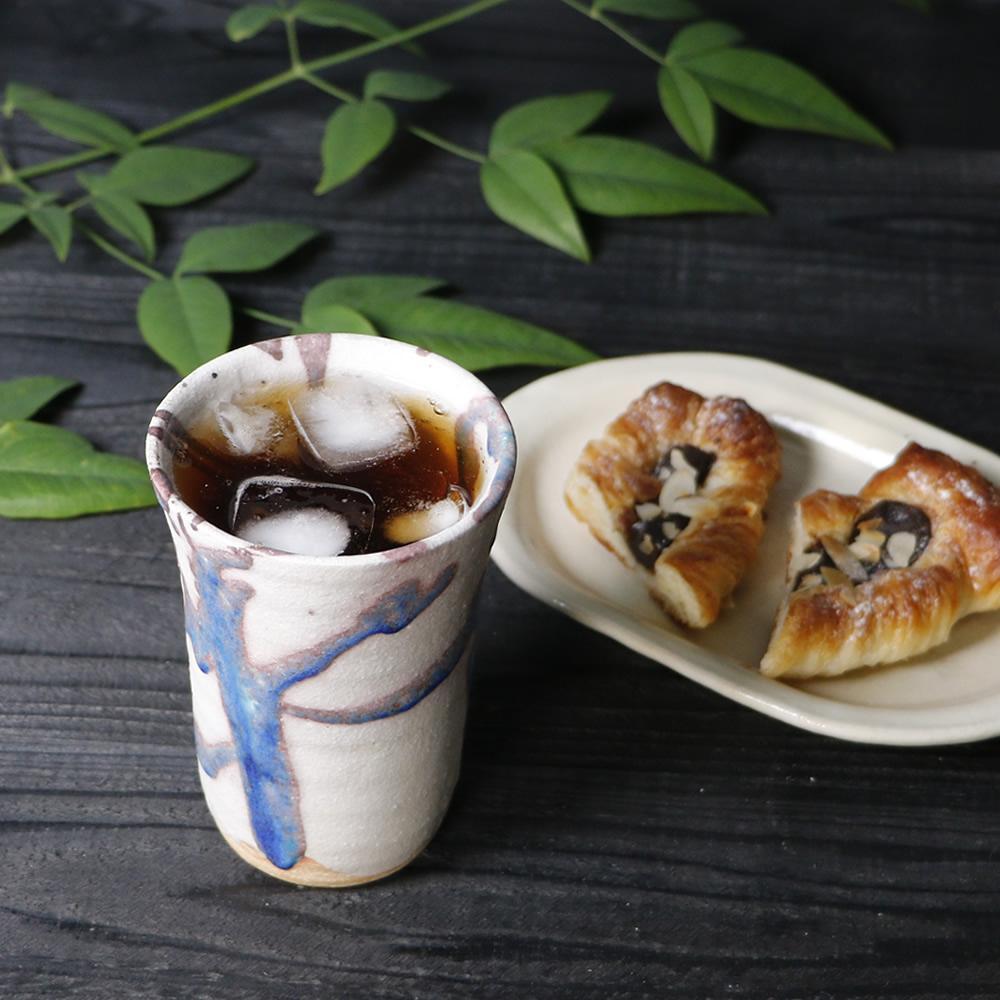 信楽焼 碧水フリーカップ / ビアカップ