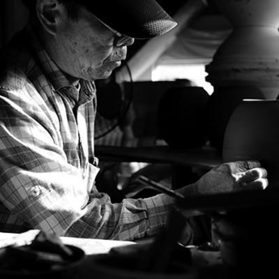 信楽焼・明山の　名入れマグカップ（生成）lettermug