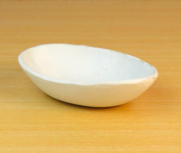 匠 －TAKUMI－ 【信楽焼】浅小鉢（白） ２枚セット　mu-003