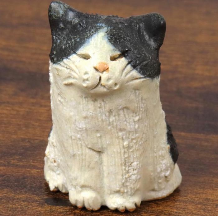 信楽焼　手作りネコ親子　an-010