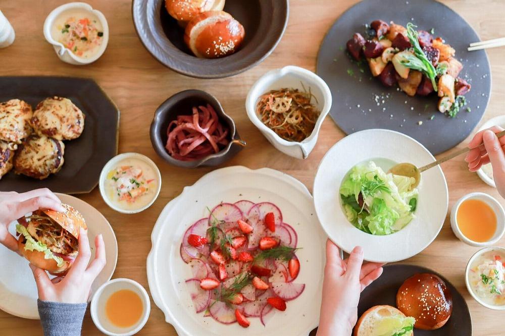 信楽焼 八角長皿　鉄散 ２枚セット【古谷製陶所】