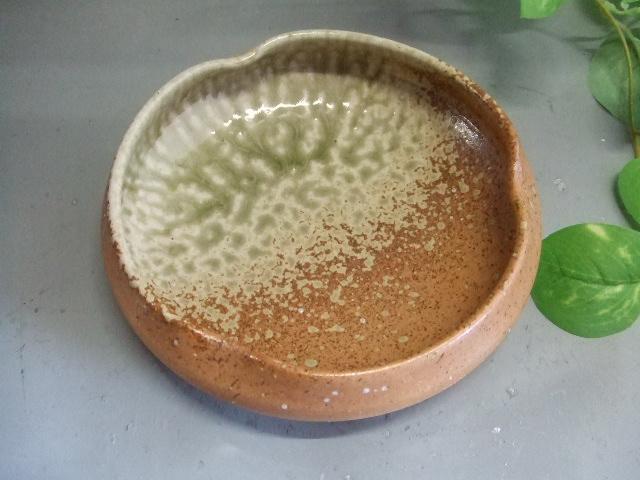 【信楽焼】信楽釉花形鉢・皿　うつわ　      nwu-019