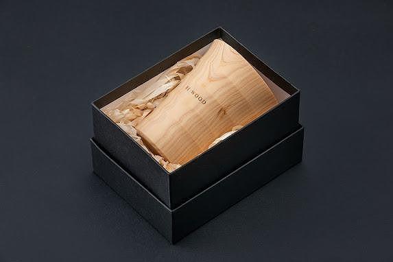 タンブラー  NAJIMU  (L) 2個セット 無垢材 びわ湖を育んだ滋賀県産 ヒノキ