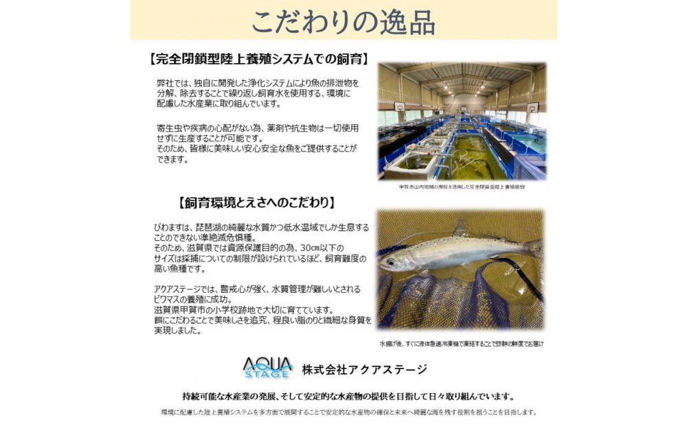 甲賀びわます “ささゆり”　塩焼きサイズ 5尾入り×2パック