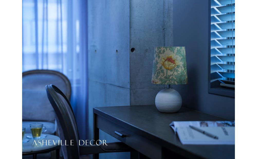 【mimi lamp】ミミランプ（白） - ウィリアムモリス アネモネ（日本製）テーブルスタンド・照明