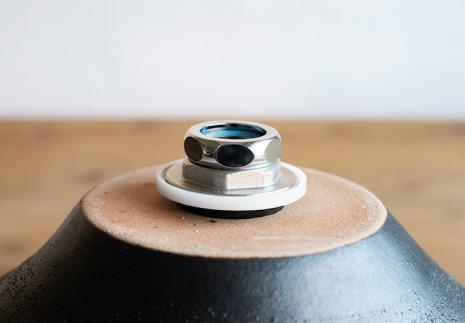 【信楽焼・明山】仲良しふくろう丸型手洗鉢(φ30cm)　washbowl-08