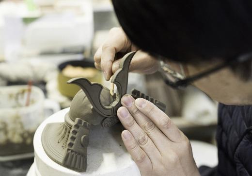 【信楽焼・明山】いわい　陶兜　大河-TAIGA-5号 上段の間セット　iwai-k02