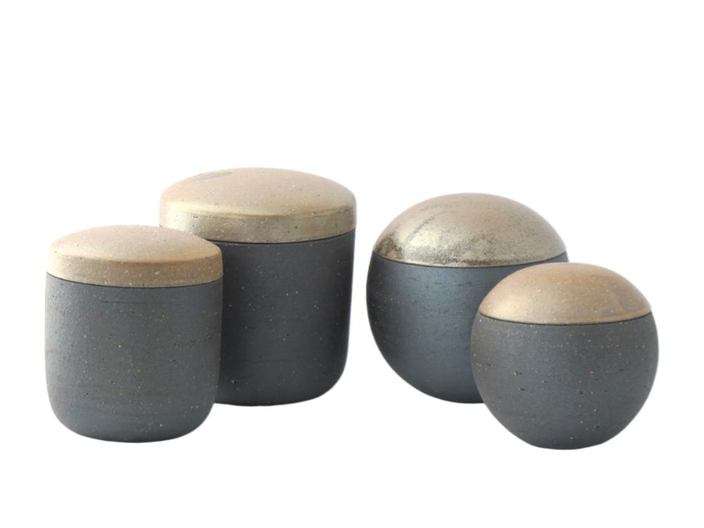 伝統工芸 信楽焼の手元供養 分骨用ミニ骨壺 ふるさと 明星 筒型 Sサイズ