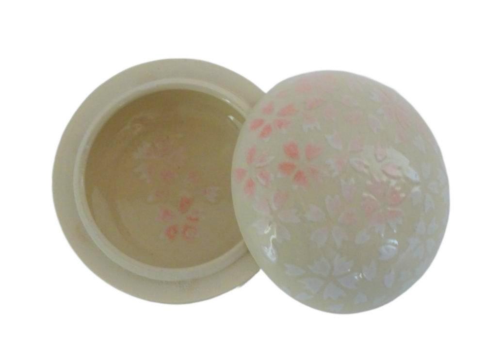 伝統工芸 信楽焼の手元供養 分骨用ミニ骨壺 久遠 桜