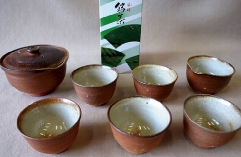 信楽焼 煎茶器セット 朝宮茶付