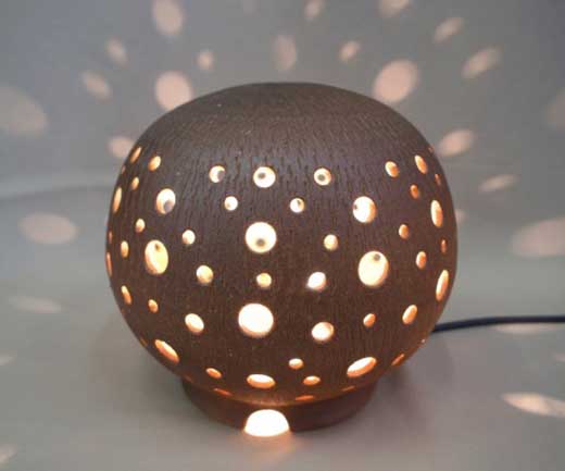 信楽焼 陶灯り（大）