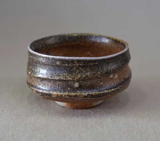 信楽焼 上田宗作 灰被ぐい呑