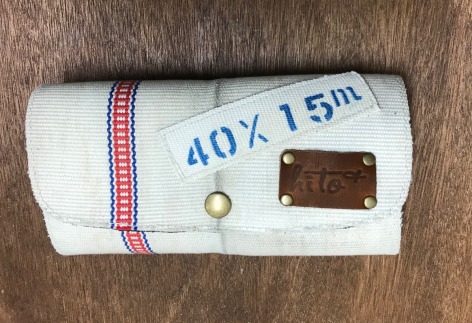 消防ホース・アップサイクル財布［白系・ストライプなし］