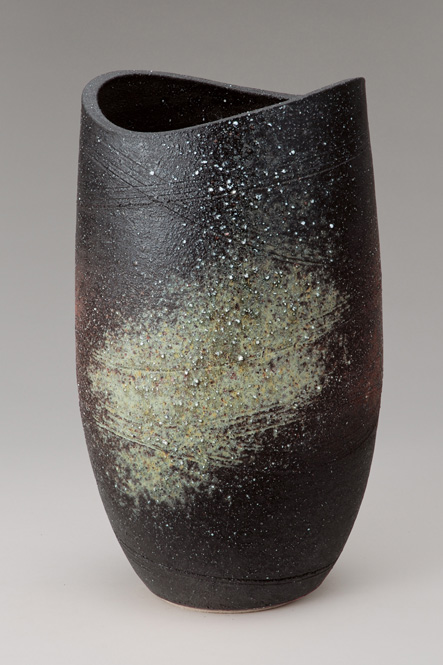 【信楽焼】 古陶 花入 花入れ 花器 花入花瓶 (508-04)