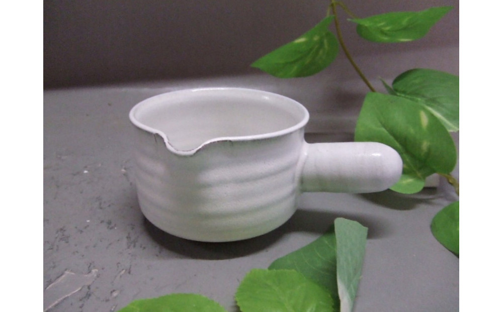 【信楽焼】白雲釉ドレッシングピッチャー 　　うつわ nwu-032　