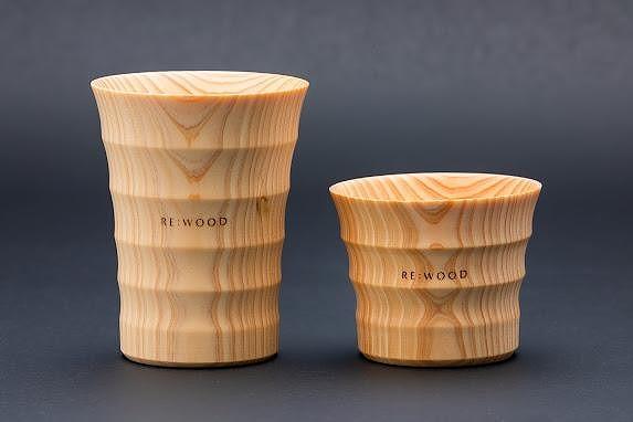 タンブラー NAJIMU (M)(L)  2個セット 無垢材 びわ湖を育んだ滋賀県産 ヒノキ