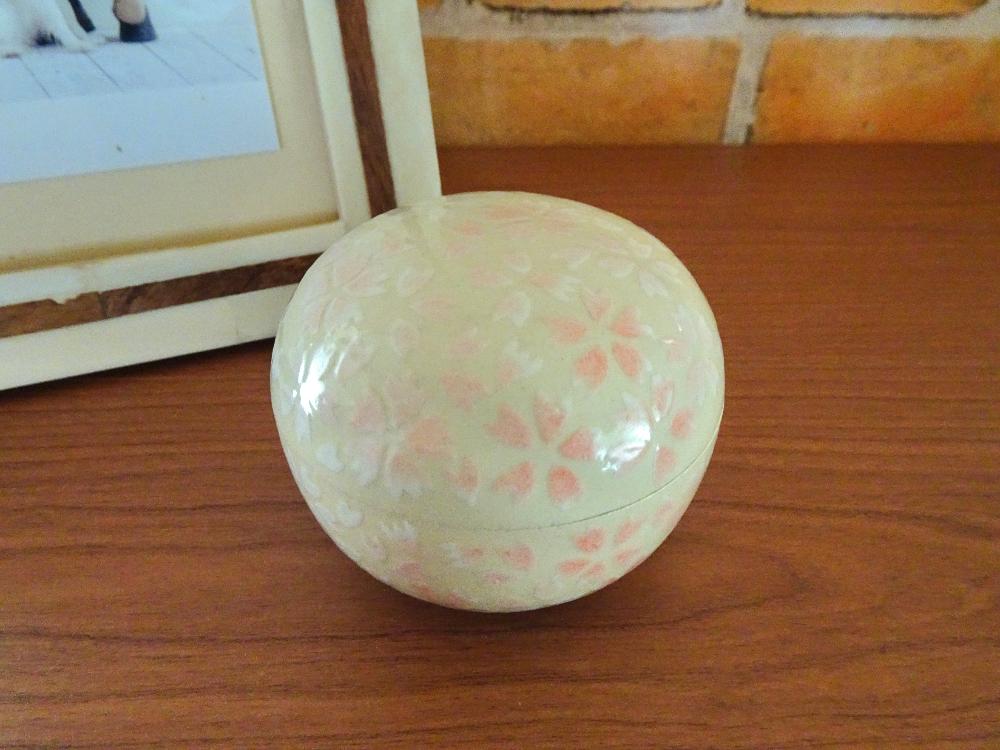 伝統工芸 信楽焼の手元供養 分骨用ミニ骨壺 久遠 桜