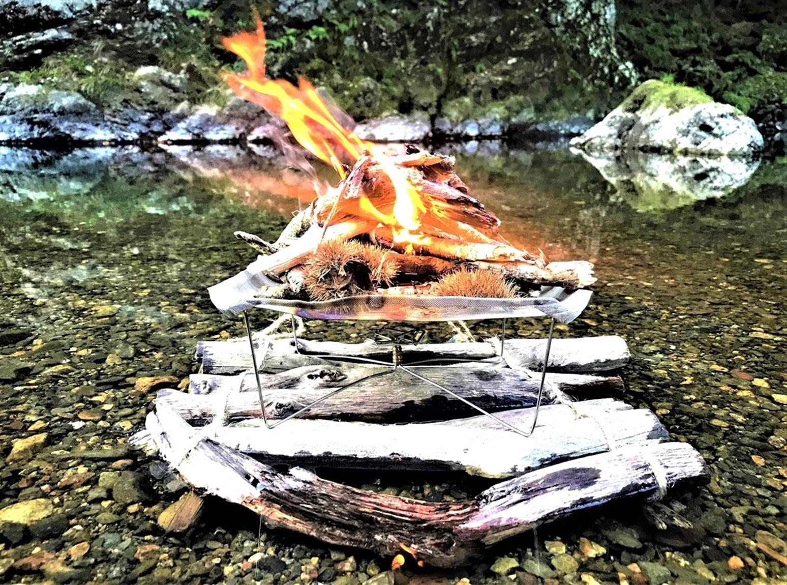 世界最軽量！？焚き火台UKIBI（浮火）Ｓサイズ