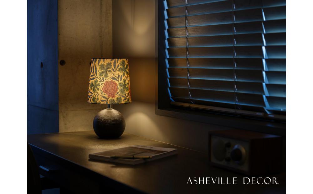 【mimi lamp】ミミランプ（黒） - ウィリアムモリス ヴァイン（日本製）テーブルスタンド・照明