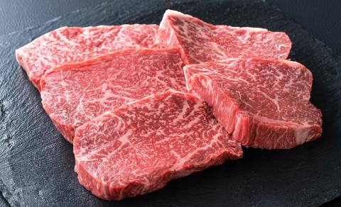 【A-018】大吉商店 近江牛ランプステーキ　５枚／計４５０g ［高島屋選定品］