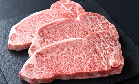 【A-026】大吉商店 近江牛厚切りロースステーキ 　３枚／計６００g［高島屋選定品］