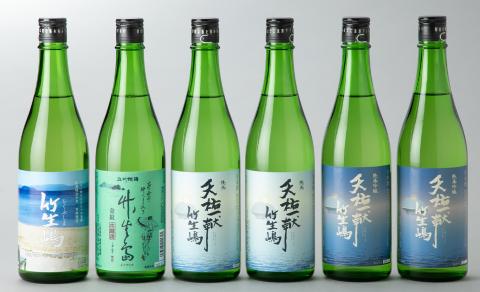 【I-628】吉田酒造　高島市マキノ町ラベル 竹生嶋・純米吟醸 天佑一献 竹生嶋・純米 天佑一献 竹生嶋・金紋 竹生嶋 本醸造　720ml×6本【高島屋選定品】