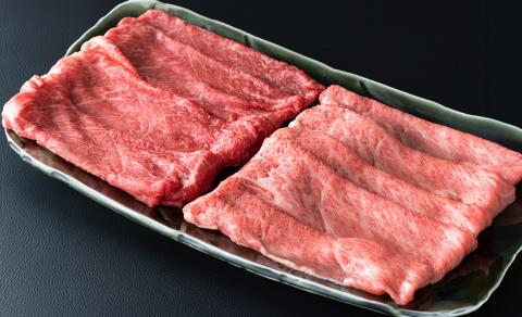 【A-048】大吉商店 近江牛肩ロース・モモ 各700g 計1.4kg／出汁しゃぶセット　山椒入り出汁しゃぶスープ付き ［高島屋選定品］
