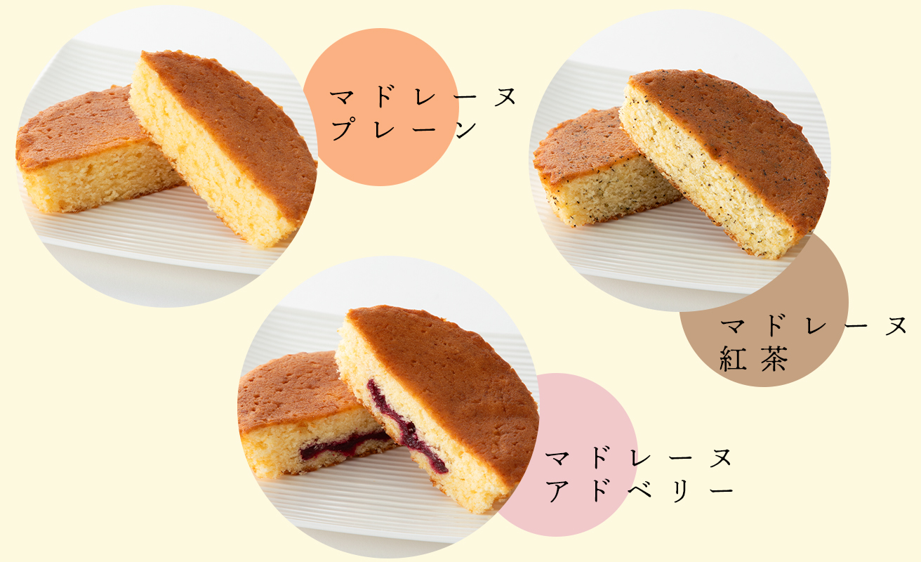 【H-492】淡海堂 マドレーヌセット ３種１０個入り［高島屋選定品］