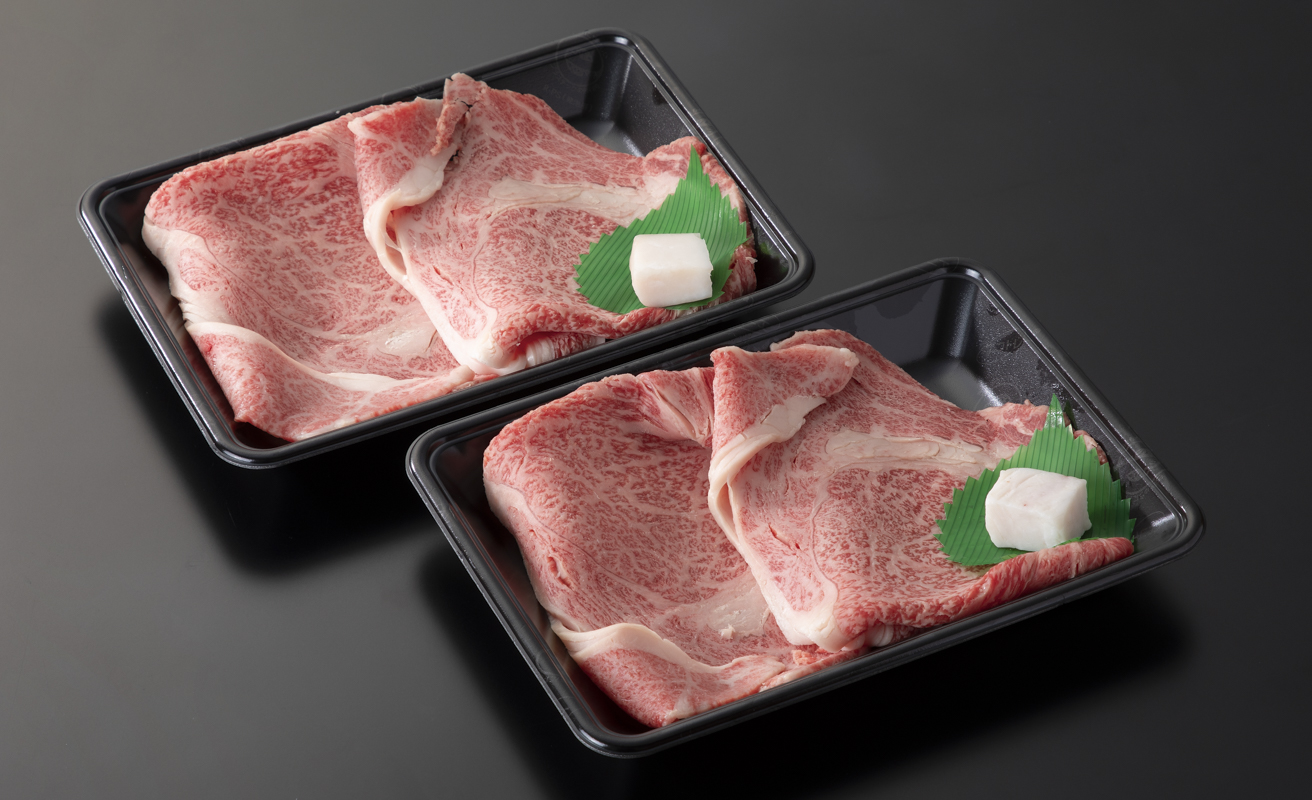 【A-362】宝牧場 近江牛上ロースすき焼き用 200g×2・赤身すき焼き用 200g×2 ［高島屋選定品］