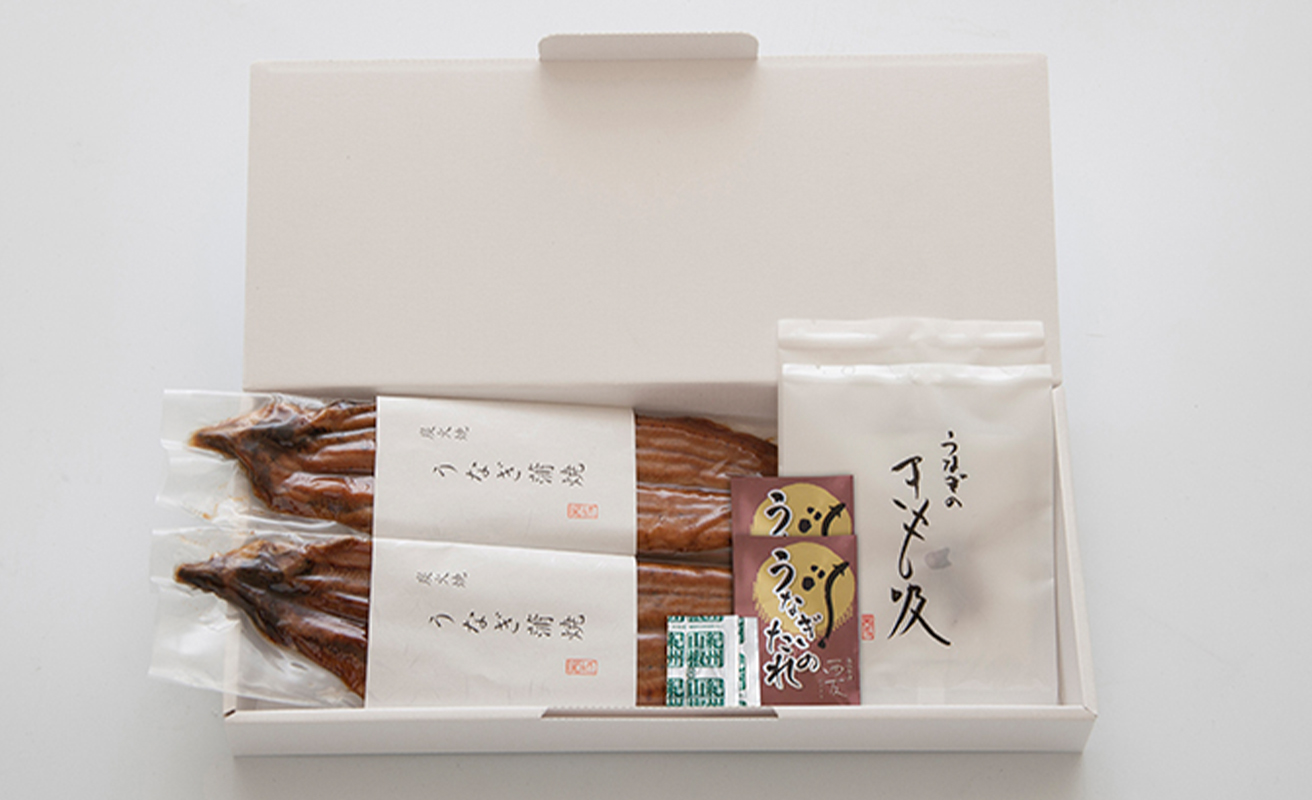 1月お届け【B-81001】近江今津 西友 うなぎ炭火焼蒲焼 2尾／計約280ｇ・きも吸詰合せ A  ［高島屋選定品］