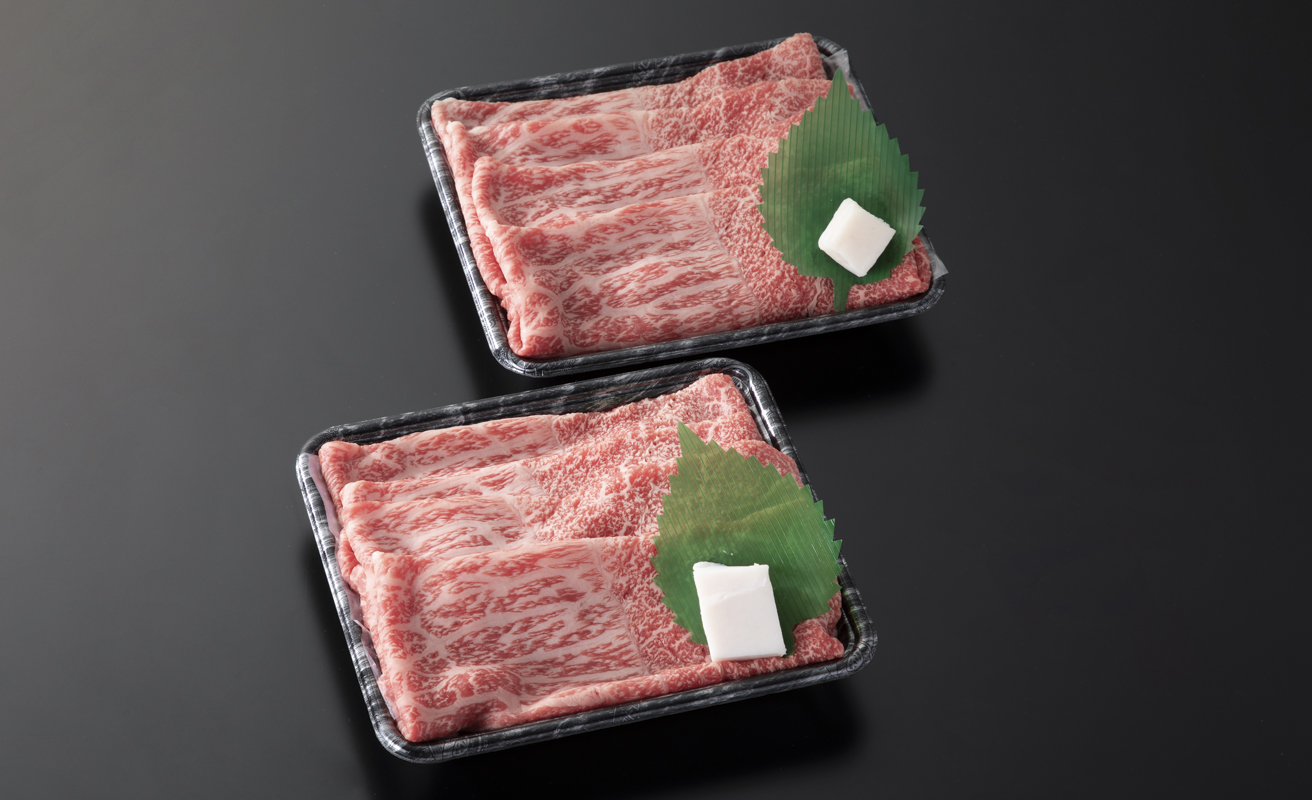 【A-362】宝牧場 近江牛上ロースすき焼き用 200g×2・赤身すき焼き用 200g×2 ［高島屋選定品］