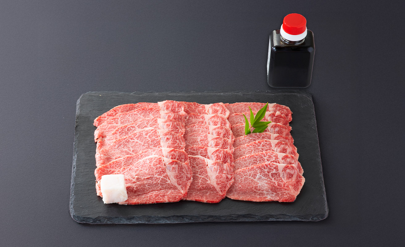 【A-050】大吉商店　近江牛 手切りヒレすき焼きセット　200g×2／計400g 　わりした付き【高島屋選定品】