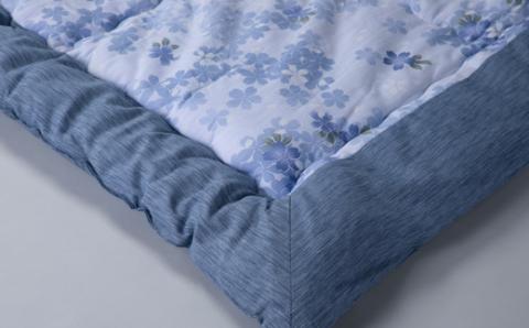 【K-843】近江産業　高島ちぢみの肌掛けふとん大判タイプ【高島屋選定品】