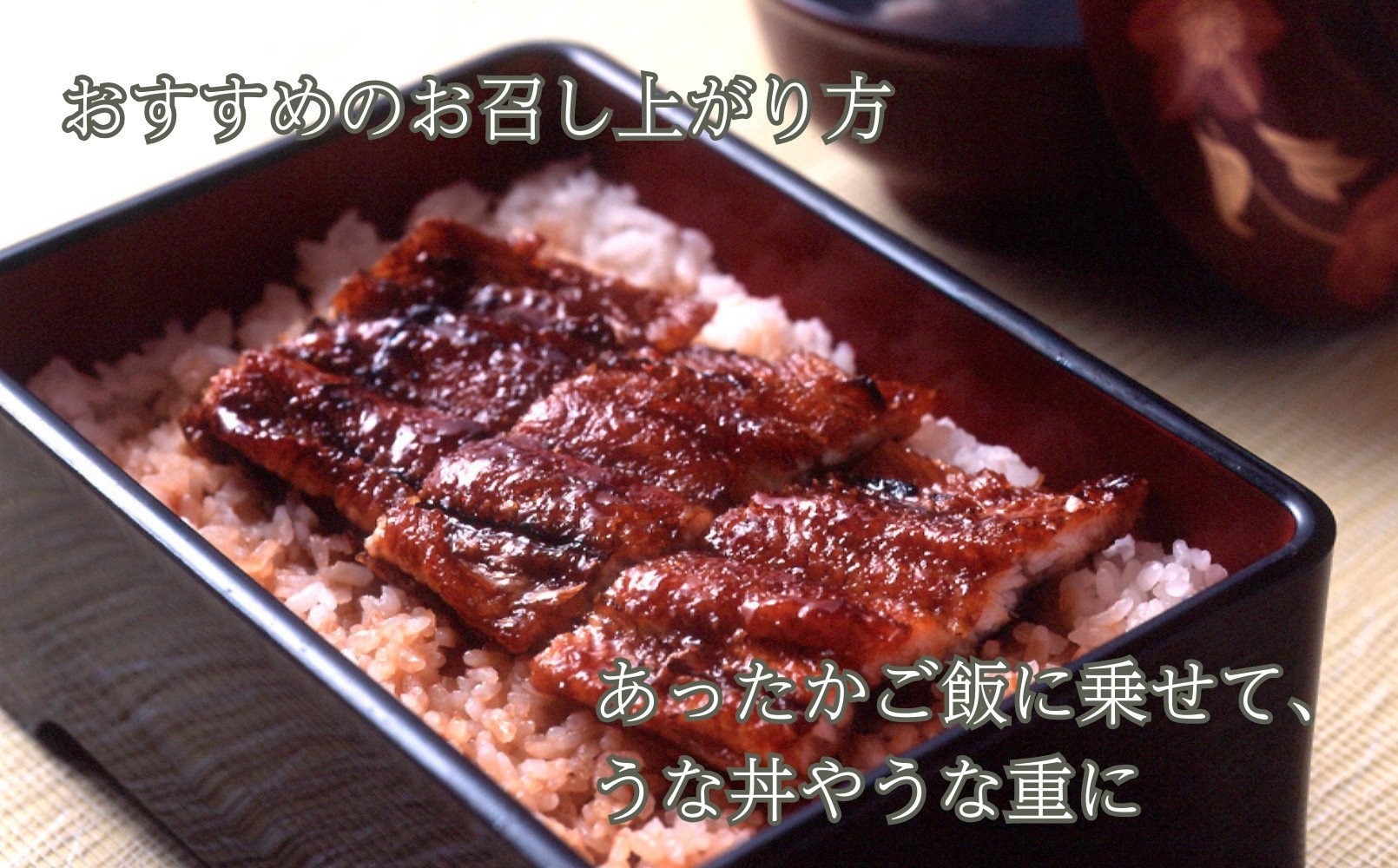 【B-824】近江今津 西友 うなぎ炭火焼蒲焼 4尾／計約500ｇ・きも吸詰合せC［高島屋選定品］