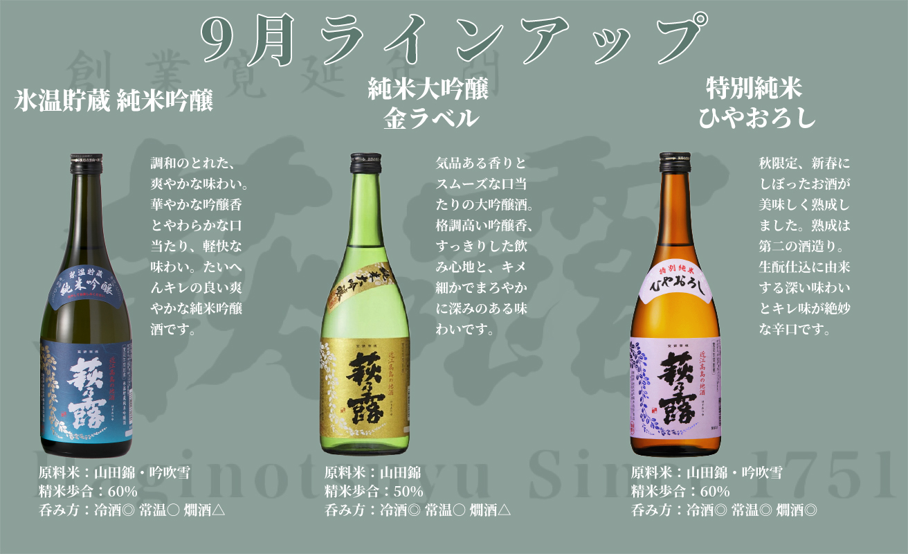 【I-319】福井弥平商店 萩乃露 満喫コースA　720ml 24本（頒布会4回）［高島屋選定品］
