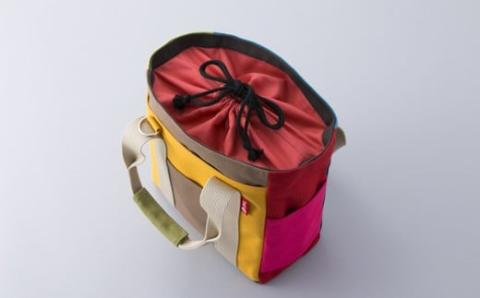 帆布鞄 イヌイット カラフル 巾着トートショルダー 高島屋洛西店 滋賀県 東近江市 G08 トートバッグ ショルダーバッグ 巾着バッグ 帆布 鞄 手提げ 肩掛け カラフル