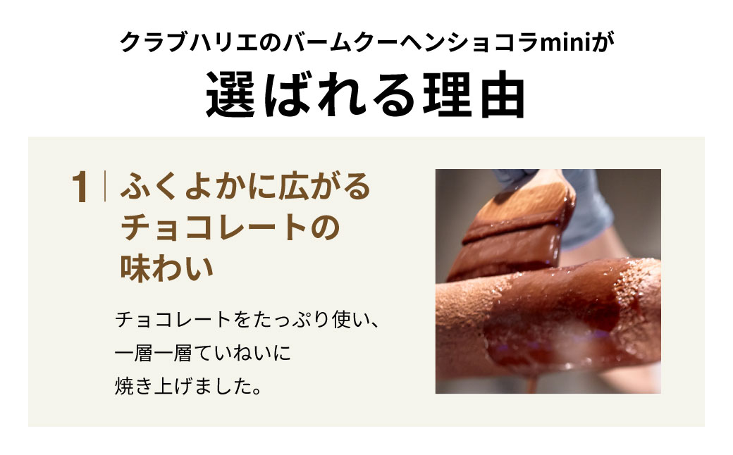 バームクーヘンminiショコラ 6個入 シェアボックス クラブハリエ八日市の杜 滋賀県 東近江市 A-A18 バウムクーヘン バームクーヘン チョコレート ショコラ 個包装 詰め合わせ お菓子 スイーツ