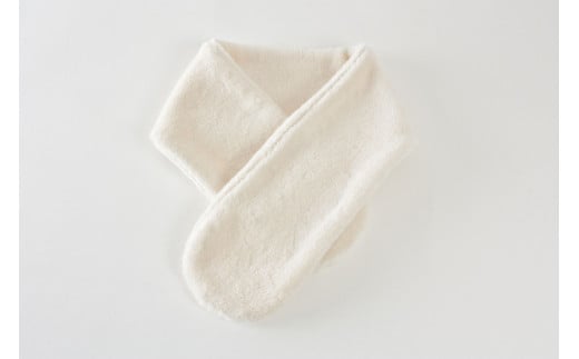 オーガニックコットン無染色ボア ネックウォーマー レディース 株式会社ラブリー パジャマ工房 滋賀県 東近江市 A-G21 マフラー スヌード ボア 防寒 無染色 天然素材 敏感肌 肌に優しい ふわふわ 暖か 冬小物 ファッション小物 ギフト