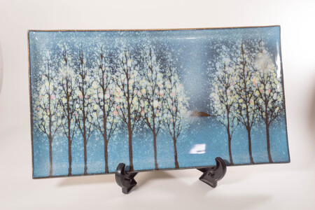 長皿「木もれ陽」　AG07　株式会社 布引焼窯元