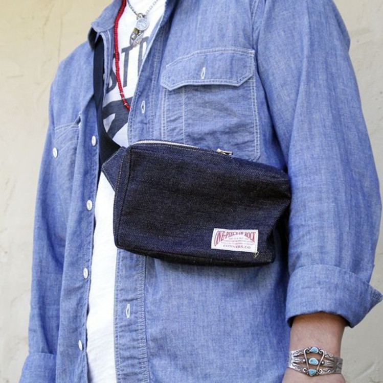 ショルダーバッグ FORTYNINERS ワンピースオブロック 有限会社ヨークハウス 滋賀県 東近江市 C-C05 バッグ ショルダーバッグ デニム 13oz 普段使い カジュアル 日本製