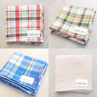 近江の麻ハンカチ3枚セット 麻絲商会 滋賀県 東近江市 A-C01 リネン 吸水 速乾 肌触り ギフト プレゼント 天然素材 日本製 上質 普段使い