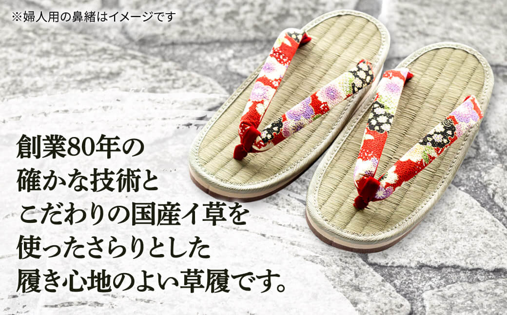 イ草ぞうり 婦人用 畳増 滋賀県 東近江市 A30 イ草ぞうり 婦人用 草履 ぞうり サンダル レディース 女性 和風 和モダン 国産 履物 軽い 軽量 快適 さらり 気持ちいい プレゼント ギフト