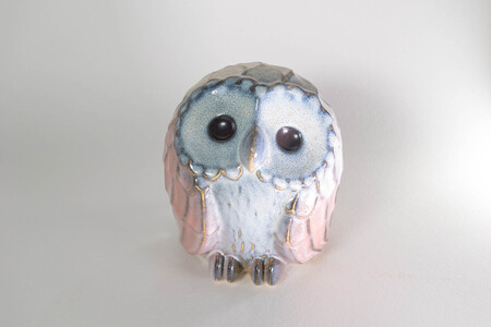 フクロウ置物「市福」（大) 株式会社 布引焼窯元 滋賀県 東近江市 AG05 ふくろう 梟 陶器 焼き物 縁起物 工芸品 伝統工芸 飾り インテリア 和雑貨 ギフト