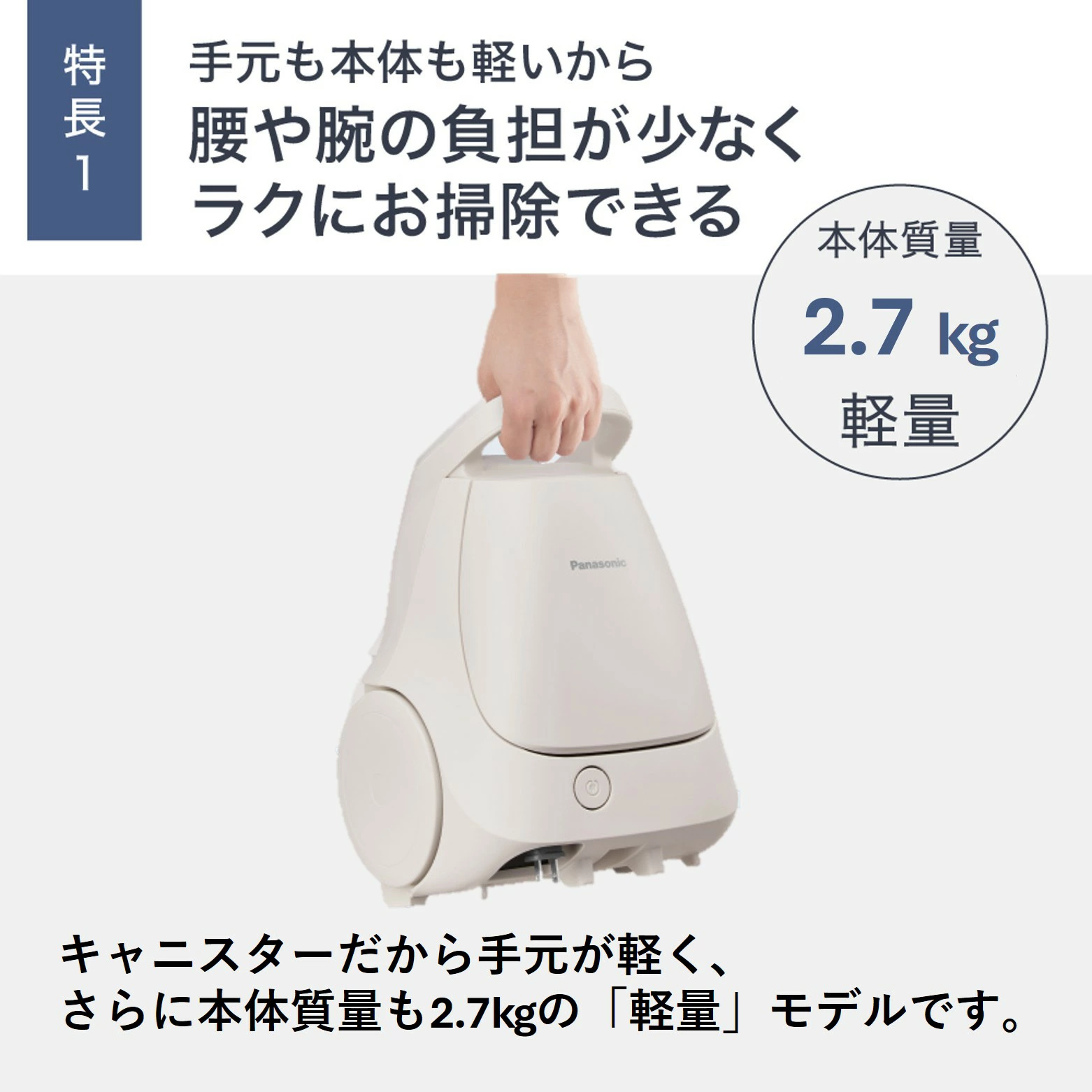 紙パック式キャニスター掃除機【MC-PJ25G-C】 Panasonic 滋賀県 東近江市 H-C02 掃除機 紙パック式 キャニスター パナソニック