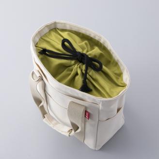 帆布鞄 イヌイット 巾着トートショルダー （株）髙島屋洛西店 滋賀県 東近江市 F-E02 帆布 鞄 トートバッグ ショルダーバッグ 巾着 シンプル ハンドメイド 日本製