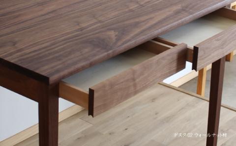 木の家具 カスタムオーダーワークデスク B 家具工房ウノカ 滋賀県 東近江市 GO-B01 木の家具 カスタムオーダー ワークデスク デスク 机 ウォールナット 無垢材 オーダーメイド 引き出し 書斎 オフィス リビング 学習机 パソコンデスク おしゃれ シンプル ナチュラル 手作り ギフト プレゼント