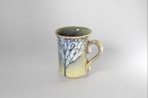 マグカップ「木もれ陽」（L） 株式会社 布引焼窯元 滋賀県 東近江市 O-I06 マグカップ コーヒーカップ 紅茶カップ ティーカップ カップ コップ 陶器 陶磁器 工芸品 伝統工芸品 焼物 焼き物 七彩天目 木もれ陽 布引焼