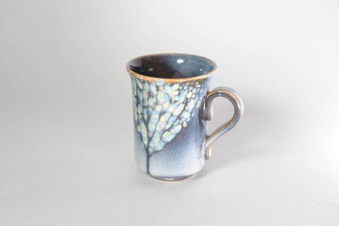 マグカップ「木もれ陽」（L） 株式会社 布引焼窯元 滋賀県 東近江市 O-I06 マグカップ コーヒーカップ 紅茶カップ ティーカップ カップ コップ 陶器 陶磁器 工芸品 伝統工芸品 焼物 焼き物 七彩天目 木もれ陽 布引焼