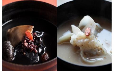 びわ湖の天然すっぽん養生スープ黒と白 各4セット 湖香六根 滋賀県 東近江市 E24 すっぽん スープ 滋養強壮 養生 美容 健康 グルメ ご当地 銘柄 天然 滋賀 お取り寄せ ギフト