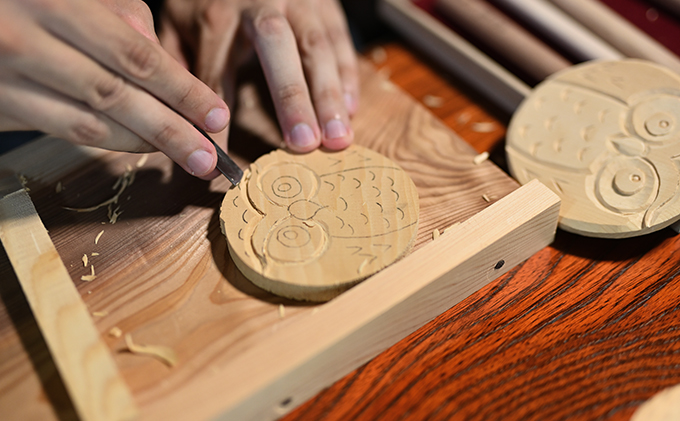 上丹生工芸体験（木彫体験）